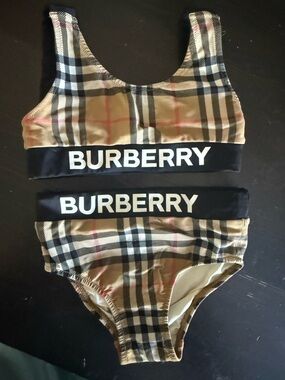 Burberry Cream Lined Garment with Branded Care Tag